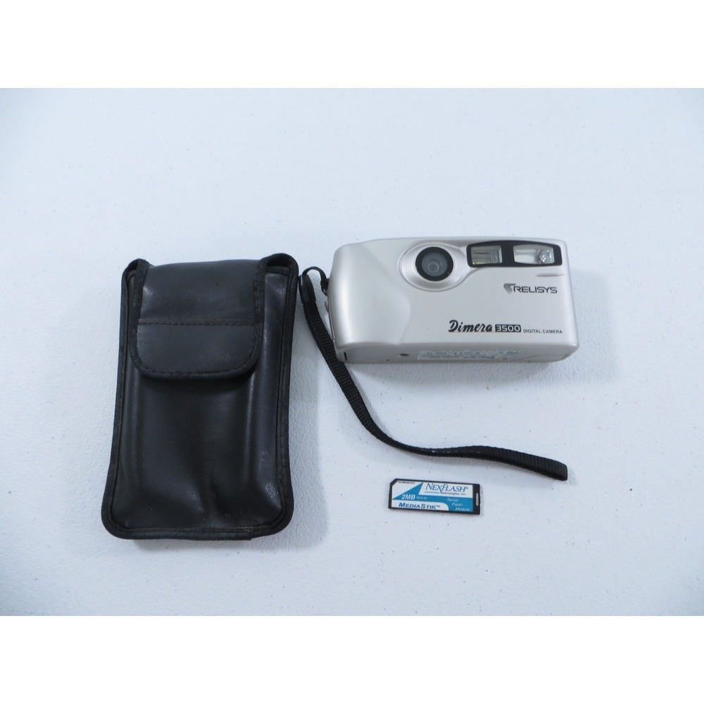 Relisys Dimera 3500‎ Digital Camera W/ Case & Nextfresh 2MB Media Stick